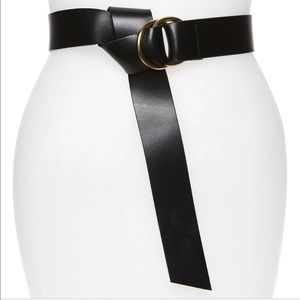 Something Navy Faux Tie-Front Belt